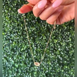 KENDRA SCOTT Elisa Gold Pendant Necklace In Dichroic Glass